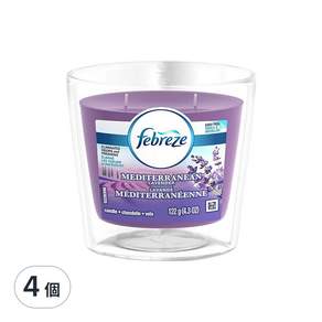 febreze 風倍清 香氛蠟燭, 薰衣草香, 122g, 4個