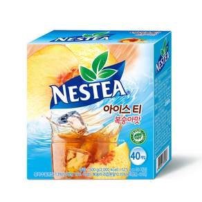 Nestle 雀巢 冰茶沖泡粉 水蜜桃口味, 12.5g, 40條, 1盒
