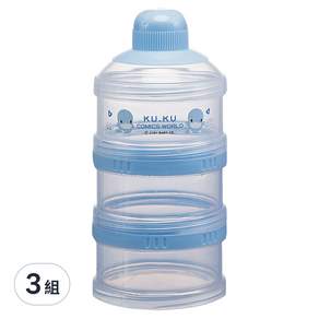 KU.KU Duckbill 酷咕鴨 三層奶粉罐 KU5318-001, 藍色, 3組