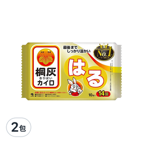 小林製藥 日本桐灰 小白兔貼式暖暖包 貼式14小時 10入裝, 2包