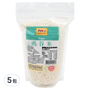 茂喜食品 泰國西谷米, 400g, 5包