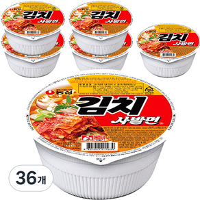 Kimchi Bowl Noodle 農心泡菜碗麵 86g, 36個