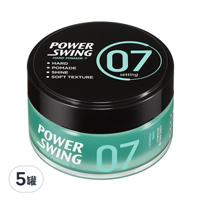 mise en scene 魅尚萱 Power Swing 07 雅痞歐巴髮油, 80g, 5罐