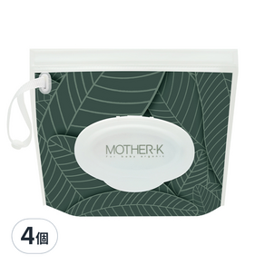 MOTHER-K 頂級乾濕兩用紙巾攜帶包, 4個, 森林系