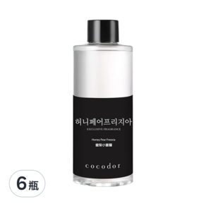 COCODOR 珂珂朵爾 室內擴香 補充瓶, 蜜梨小蒼蘭, 200ml, 6瓶