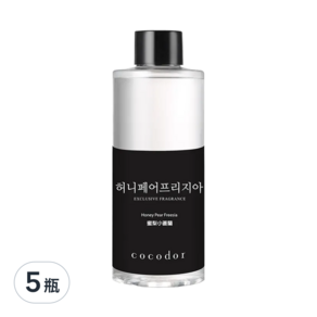 COCODOR 珂珂朵爾 室內擴香 補充瓶, 蜜梨小蒼蘭, 200ml, 5瓶