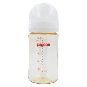 pigeon 貝親 WN3母乳實感PPSU奶瓶 M, 純淨白, 240ml, 1個