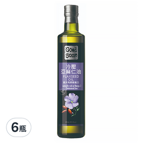 GOODSOME 好東西 頂級冷壓亞麻仁油 250ml, 6瓶