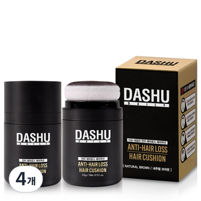 DASHU 遮色氣墊髮粉 26g, 自然棕色, 4罐