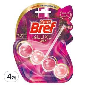 Bref 妙力 Deluxe懸掛式馬桶清潔球 玉蘭花園, 50g, 4個