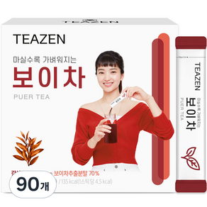 TEAZEN 普洱茶提取物粉, 1.8克, 30入, 3個