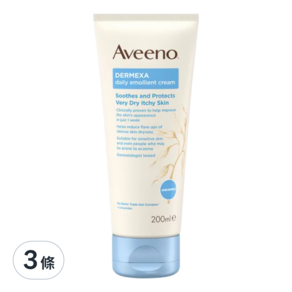 Aveeno 艾惟諾 燕麥益敏修護保濕霜, 200ml, 3條