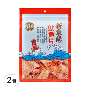 新東陽 魷魚片 炭烤, 80g, 2包