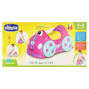 chicco 360度旋轉訓練車 櫻花粉, 1個