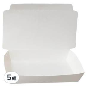 橘之屋 紙餐盒 一體小 16.3*10*3cm, 10入, 5組