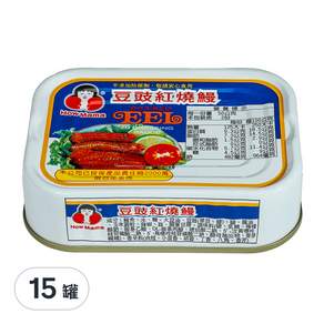 東和食品 HowMaMa 豆豉紅燒鰻罐頭, 100g, 15罐