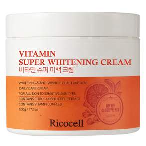 Ricocell 維他命超級亮白霜, 500g, 1入