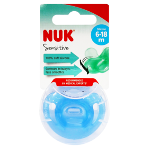 NUK Sensitive 奶嘴, 藍色, 第2階段 6-18個月, 1個