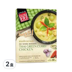 KITCHEN 88 泰式綠咖哩雞即食調理包, 200g, 2盒