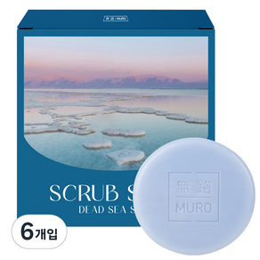 Muro 死海鹽磨砂皂黃瓜香精, 100g, 6件