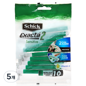 Schick 舒適牌 Exacta 2 敏感拋棄式刮鬍刀, 10入, 5個