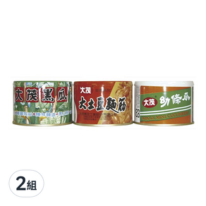 大茂 三寶 土豆 170g*1+黑瓜 170g*1+幼條瓜 170g*1, 2組