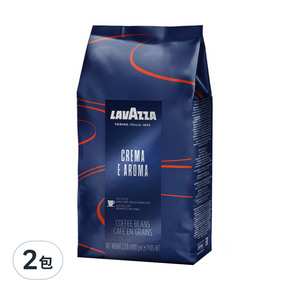 LAVAZZA 濃郁風味義式咖啡豆 Cerma e Aroma, 1kg, 2包