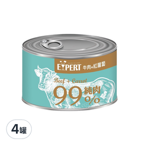 EXPERT 艾思柏 犬罐, 牛肉+紅蘿蔔, 165g, 4罐