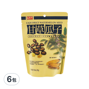 盛香珍 甘草瓜子, 180g, 6包