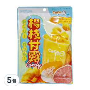 SENJAKU 扇雀飴 楊枝甘露風味糖 COCO都可聯名款, 57g, 5包