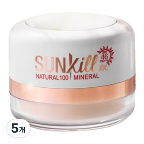 Catrin Sunkill RX礦物防曬蜜粉 SPF46 PA+++, 12g, 5個