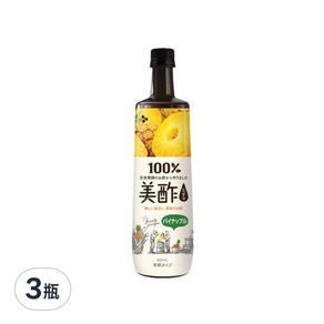 CJ petitzel 果醋飲 鳳梨口味, 900ml, 3瓶