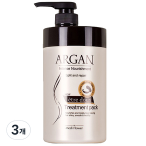 Mediflower Argan Ettus 護髮套組, 1L, 3個