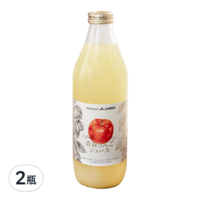 JA 相馬村 青森蘋果汁, 1L, 2瓶
