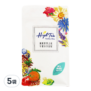 High Tea 漢方養氣茶, 5g, 12包, 5袋