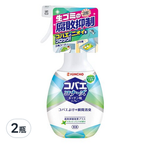 KINCHO 金鳥 廚餘腐敗抑制果蠅防治噴霧 250ml, 2瓶