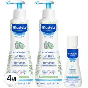 mustela 慕之恬廊 爽身潤膚乳套組, 4組