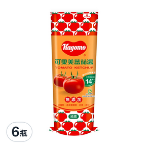 KAGOME 可果美 蕃茄醬 軟瓶 大, 500g, 6瓶