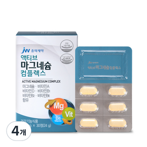 jw pharmaceutical 活性鎂複合錠, 30顆, 4盒