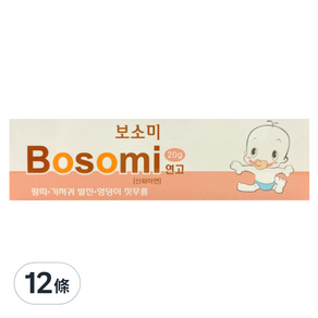 DongKoo Bosomi 嬰兒軟膏, 20g, 12條