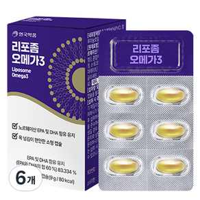 Ahngook pharm 安國藥品 脂質體 Omega 3 9g, 6個, 30顆