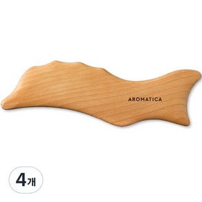 Aromatica Wood Dolphin 面部和身體按摩工具, 4個, 木頭