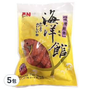 嘉南食品 海洋館 碳燒鮭魚 風味, 60g, 5包