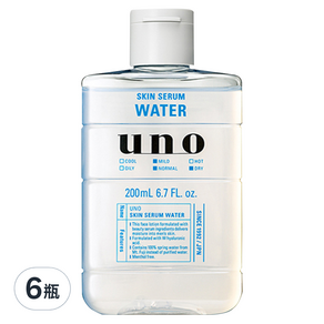 uno 完效男人保濕化妝水 A, 6瓶, 200ml