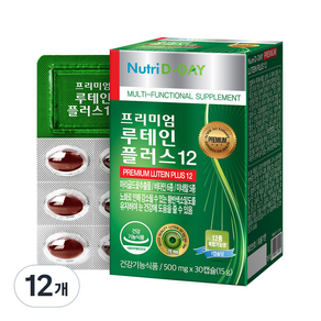 Nutri D-DAY 優質葉黃素 Plus 12, 30顆, 12個