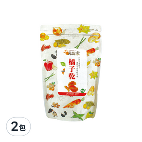 元氣家 橘子乾, 200g, 2包