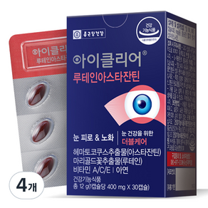 Chong Kun Dang 鍾根堂 Eyeclear 葉黃素蝦青素 12g, 4個