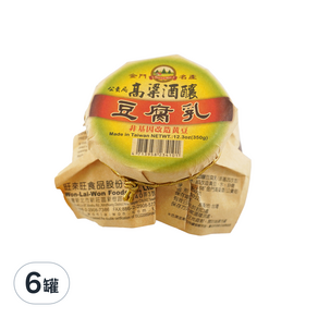 旺來旺 金門高梁酒釀甜豆腐乳, 350g, 6罐