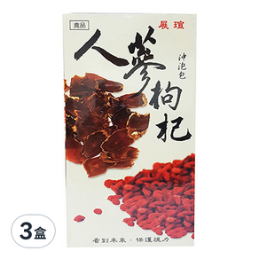 展瑄 人蔘枸杞茶, 4.5g, 30入, 3盒