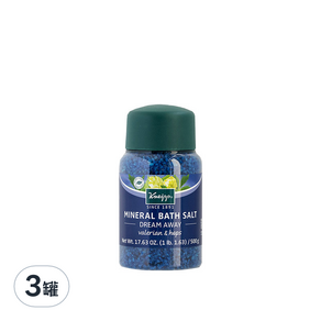 Kneipp 克奈圃 原始鹽泉浴鹽 纈草啤酒花, 500g, 3罐